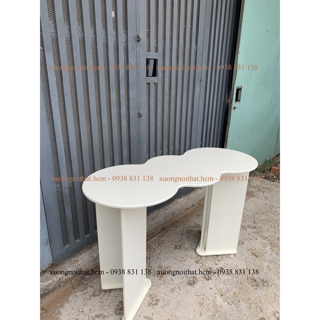 *ảnh thật* bàn decor, làm việc gỗ MDF sơn #xuongnoithat.hcm