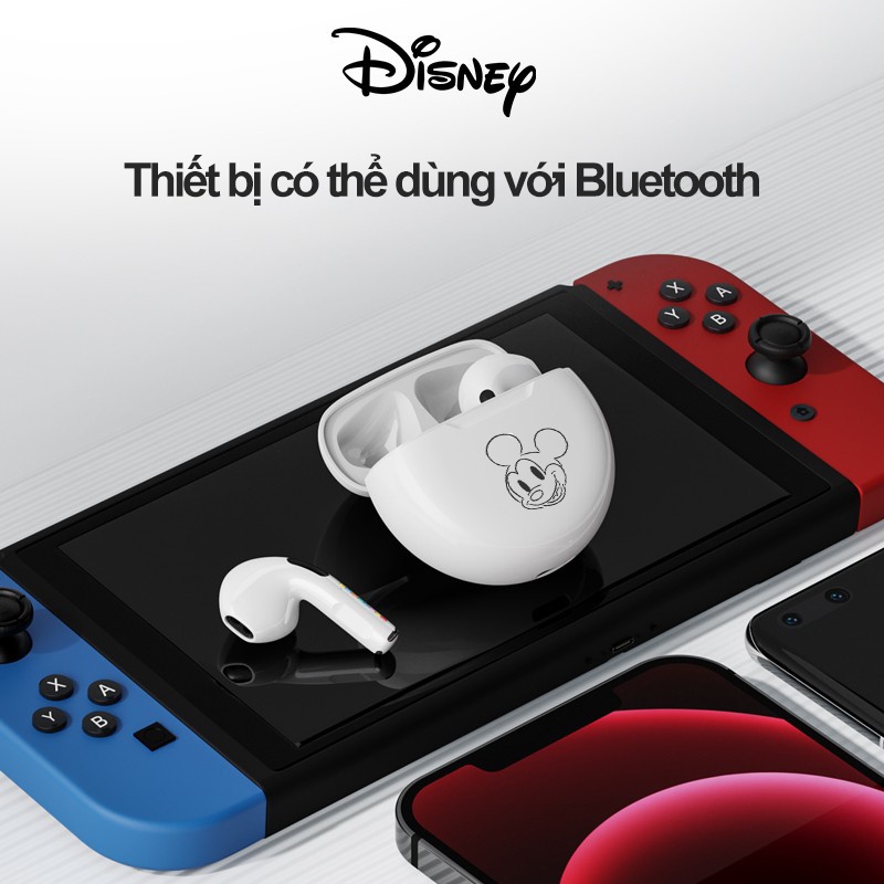 Disney Tai nghe nhét tai bluetooth không dây âm thanh hifi có micro màn hình hd