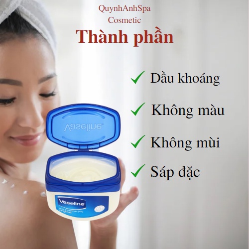 Sáp Dưỡng Ẩm Vaseline - Đa Năng Cho Môi Tay, Chân Dùng Được Cho Cả Mặt và Body Quynhanhspa20 100ml