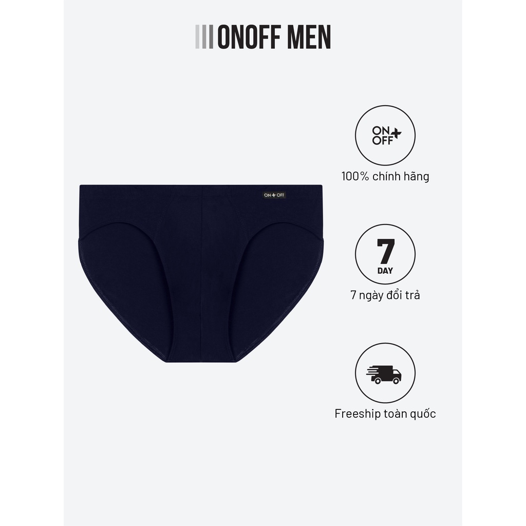Quần lót nam dáng tam giác chất liệu cotton thiết kế ôm chạm nhẹ cơ thể - ONOFF H17BU19175