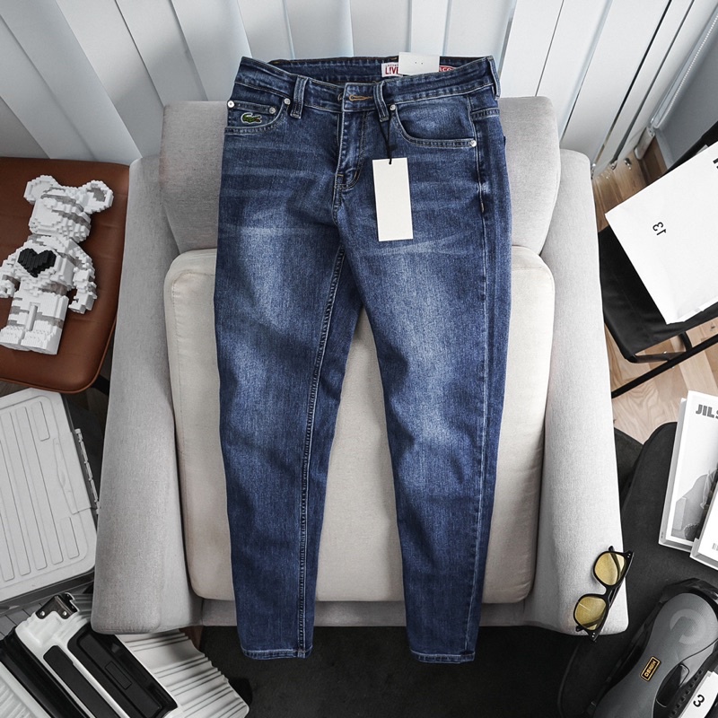 Quần jeans nam thời trang cao cấp co giãn dáng đứng xuất dư