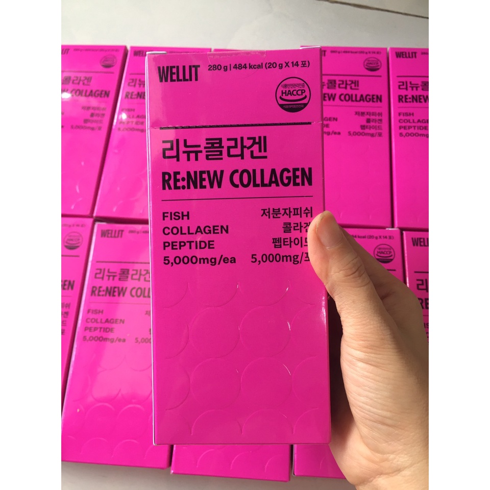 Collagen mờ nám trẻ hoá da Wellit Hàn Quốc , Hàm Lượng Cao 5000mg