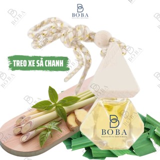 Tinh dầu treo xe sả chanh, khử mùi, giảm say tàu xe, thư giãn - bobashop.vn