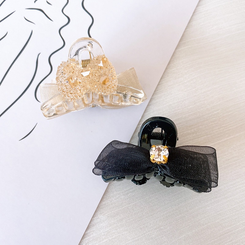 Kẹp 2 mặt mini nơ đá