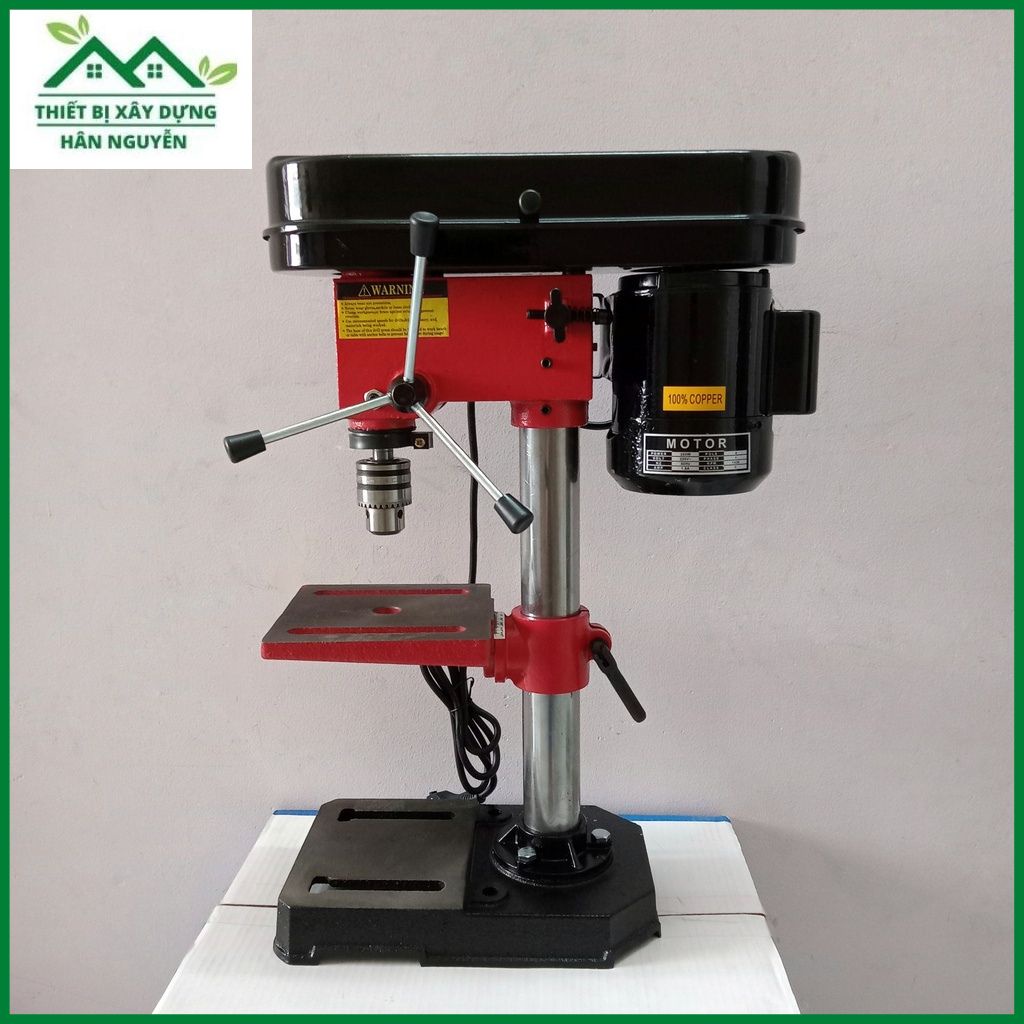 Máy khoan bàn 6 tấc đầu kẹp 13mm 100% dây đồng,khoan bàn mini cao 60cm