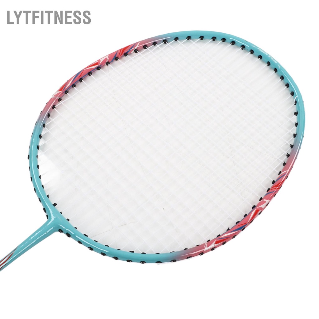 LYTFitness Vợt Cầu Lông Nhẹ Di Động Khung Hợp Kim Sắt Đôi Cho Người Mới Bắt Đầu