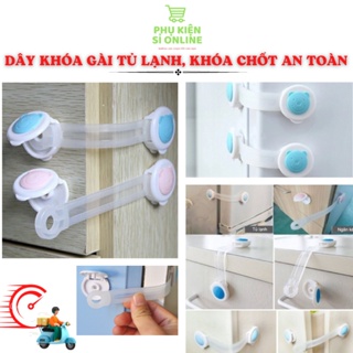 Dây Khoá Gài Tủ Lạnh, Khoá Ngăn Kéo Hộc Bàn