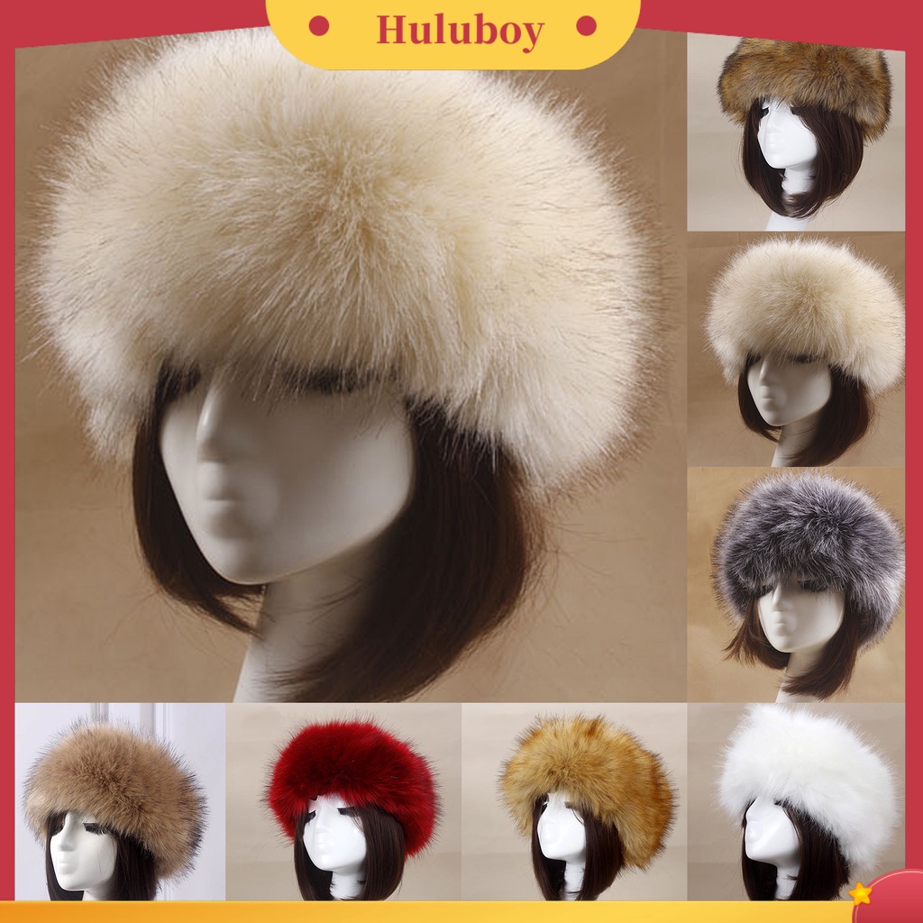 Mũ trùm đầu phối lông thú thời trang thu đông ấm áp cho nữ