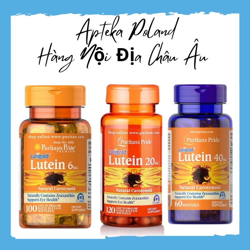 Chính hãng - Viên uống bổ mắt, hỗ trợ thị lực Lutein Puritan’s Pride