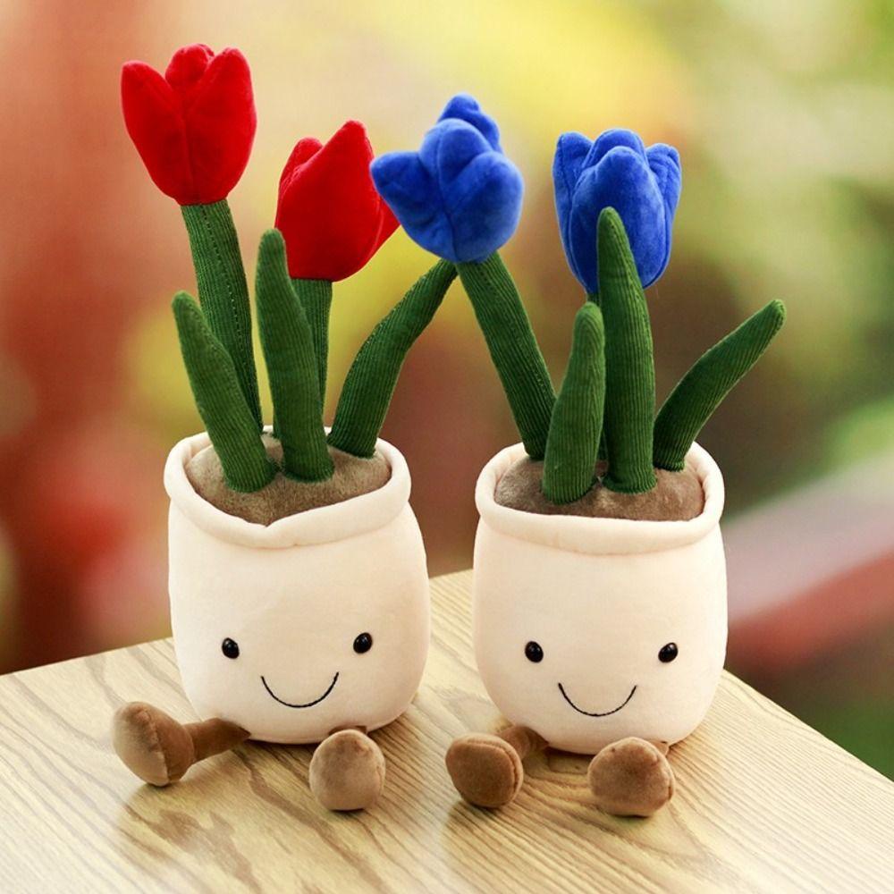 Gối Ôm Nhồi Bông Hình Cây Cối Sống Động 33cm