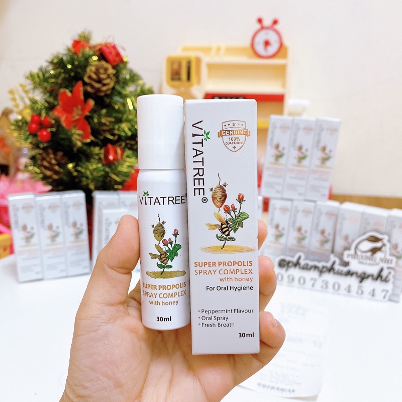 DATE 2025 - BILL PHARMACY ÚC - MẪU MỚI - XỊT KEO ONG VITATREE 20ml - XỊT KEO ONG VITATREE - MUỖI VÀ CÔN TRÙNG AEROGARD