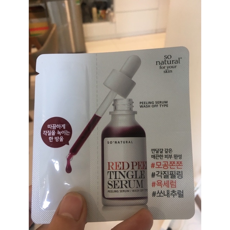 Combo 10 gói Red Peel Tingle Serum Premium 2,5 ML Tinh chất tái tạo Peel da sinh học So Natural