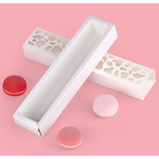 Hộp đựng bánh macaron sang trọng màu trắng [MUA TỪ 5 HỘP]