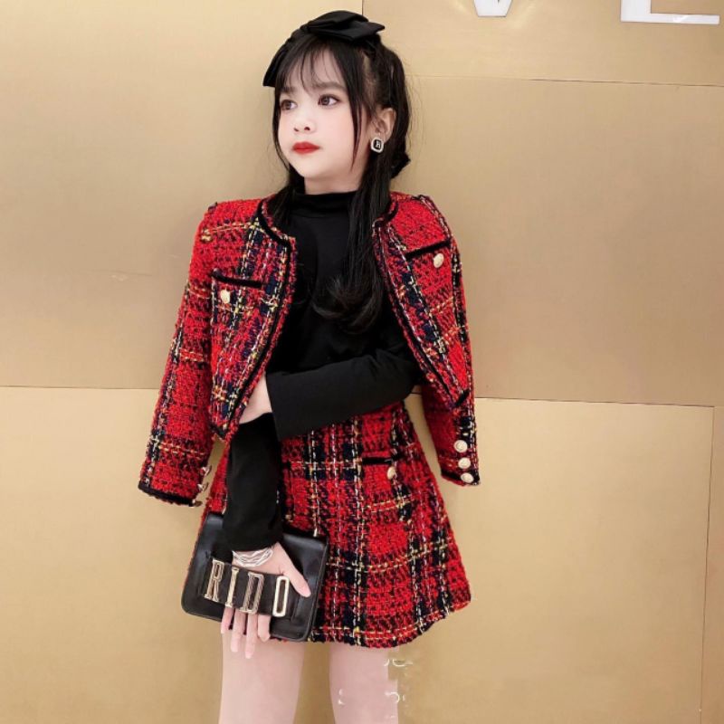 Set dạ  dày đẹp sang chảnh xinh xắn bé gái .