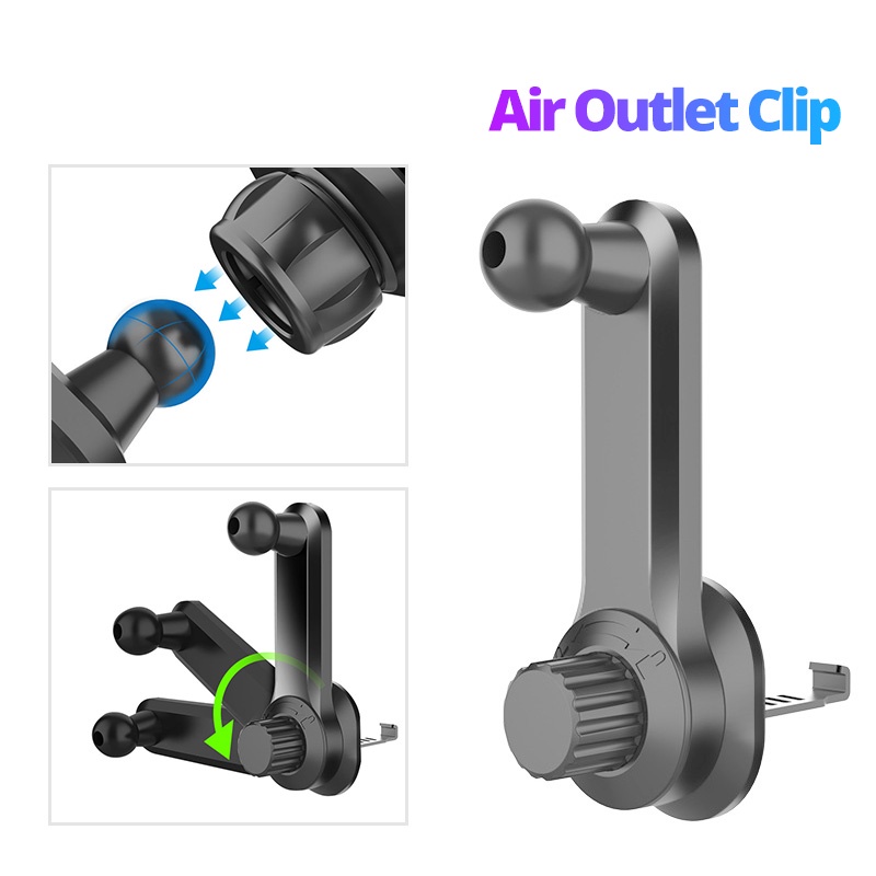 Giá Đỡ Điện Thoại 17mm Có Nam Châm Gắn Lỗ Thông Gió Xe Hơi Tiện Dụng