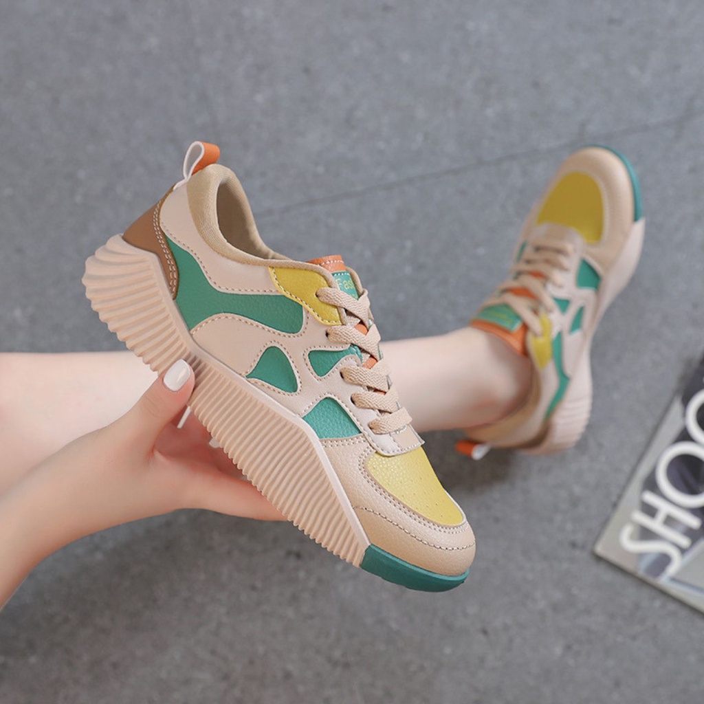 Giày Thể Thao Nữ, Thông Hơi, Chất Liệu Vải Dệt Cao Cấp Hot Trend 2023