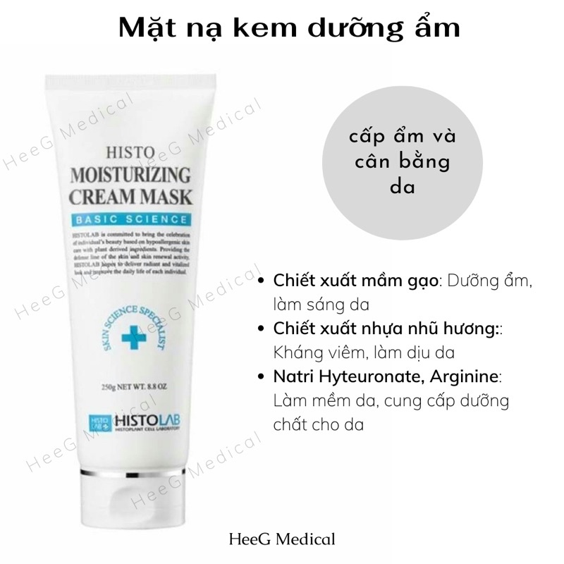 MẶT NẠ DƯỠNG ẨM - MOISTURIZING CREAM MASK BASIC SCIENCE - HISTOLAB