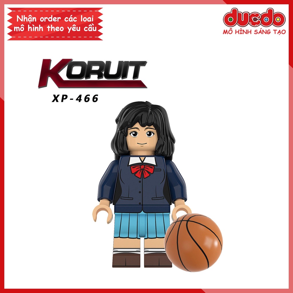Minifigures Anime Cao thủ bóng rồ Slam Dunk - Đồ chơi Lắp ghép Xếp hình Mini Mô hình Hanamichi Sakuragi KT1060