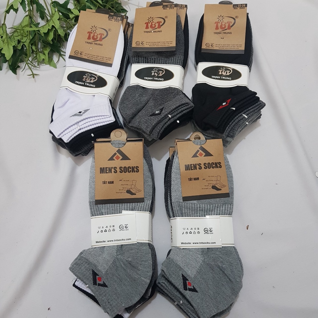 [LỐ 5 đôi] Tất Vớ Ngắn Vải Thông Hơi Kháng Khuẩn Chống Mùi Hôi Nhiều Màu Basic TATNAM08