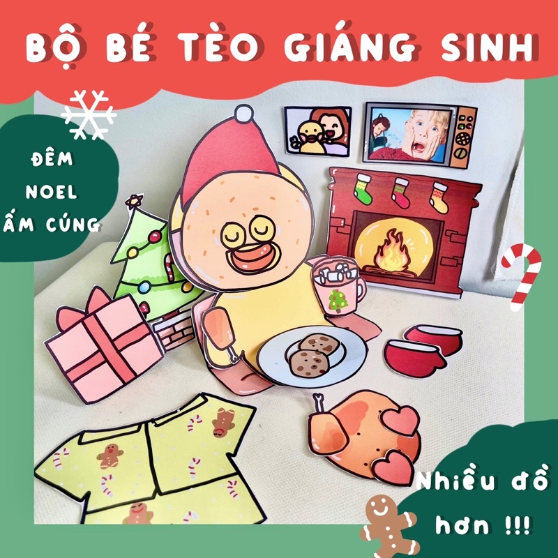 BỘ TRANH CẮT DÁN BÉ TÈO CÔ TIÊN XANH