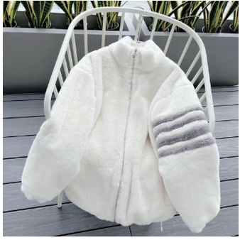 Áo Khoác Lông Cừu Lớp Dày Dặn Phối Kẻ Sọc Tay, Phong Cách Trẻ Trung Năng Động Fom Nam Nữ Trend  Mẫu Mới 2023
