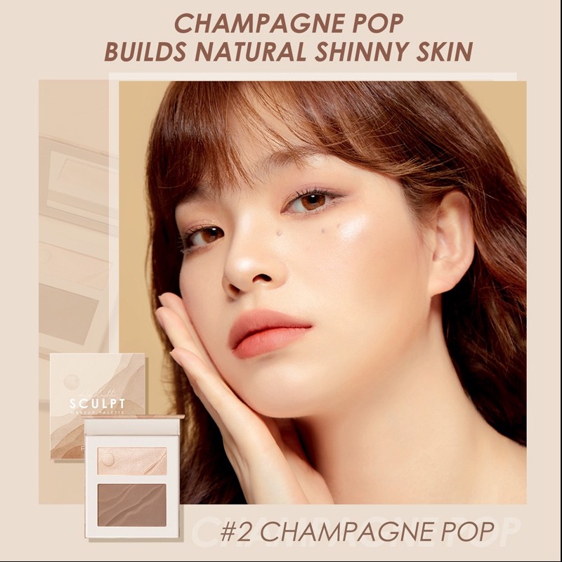 Bảng phấn bắt sáng và tạo khối FOCALLURE 2 in 1 trang điểm tự nhiên, lâu trôi 8g FA-183