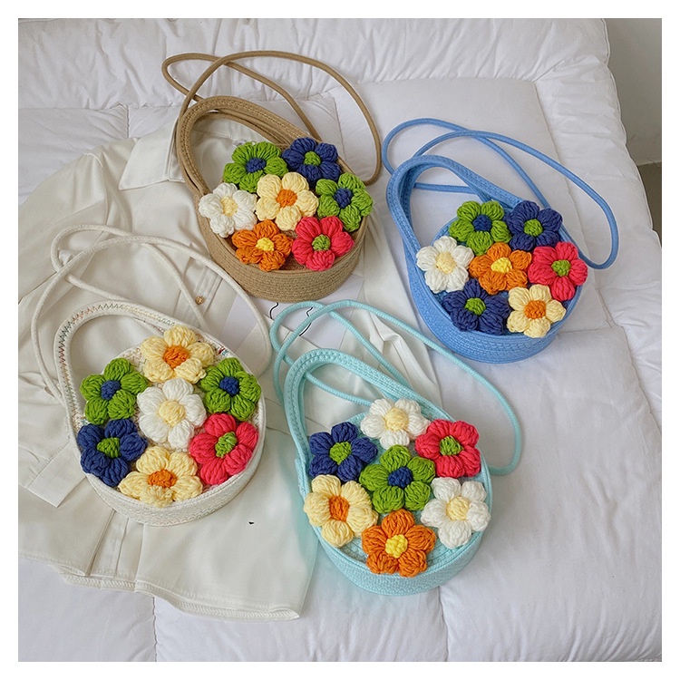 Túi Đeo Chéo Dệt Tay Thời Trang 2022 Cho Nữ