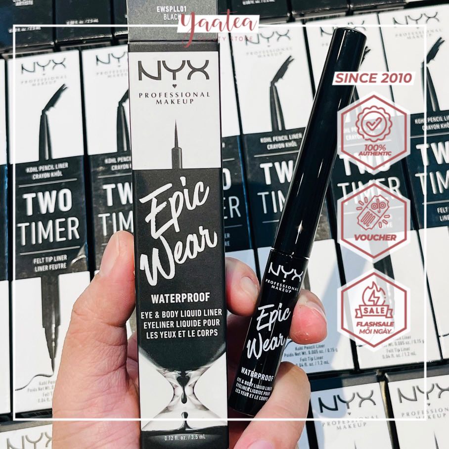 Kẻ Mắt NYX Epic Wear Eye & Body Liquid Liner