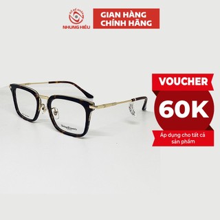 Gọng kính cận nam nữ NHUNG HIẾU vuông VE2144 titan cao cấp - Lắp mắt kính theo yêu cầu