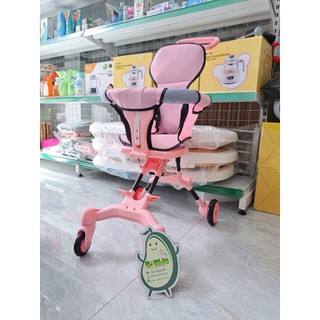 💥XE ĐẨY ĐẢO CHIỀU GẤP GỌN CÓ ĐỆM CHO BÉ