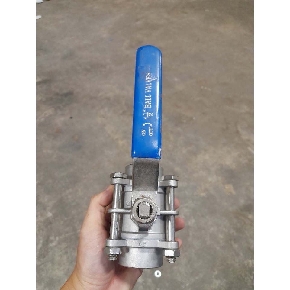 Van Bi inox nối hàn loại 3 mảnh stainless Steel 3 Piece Body Ball Valve