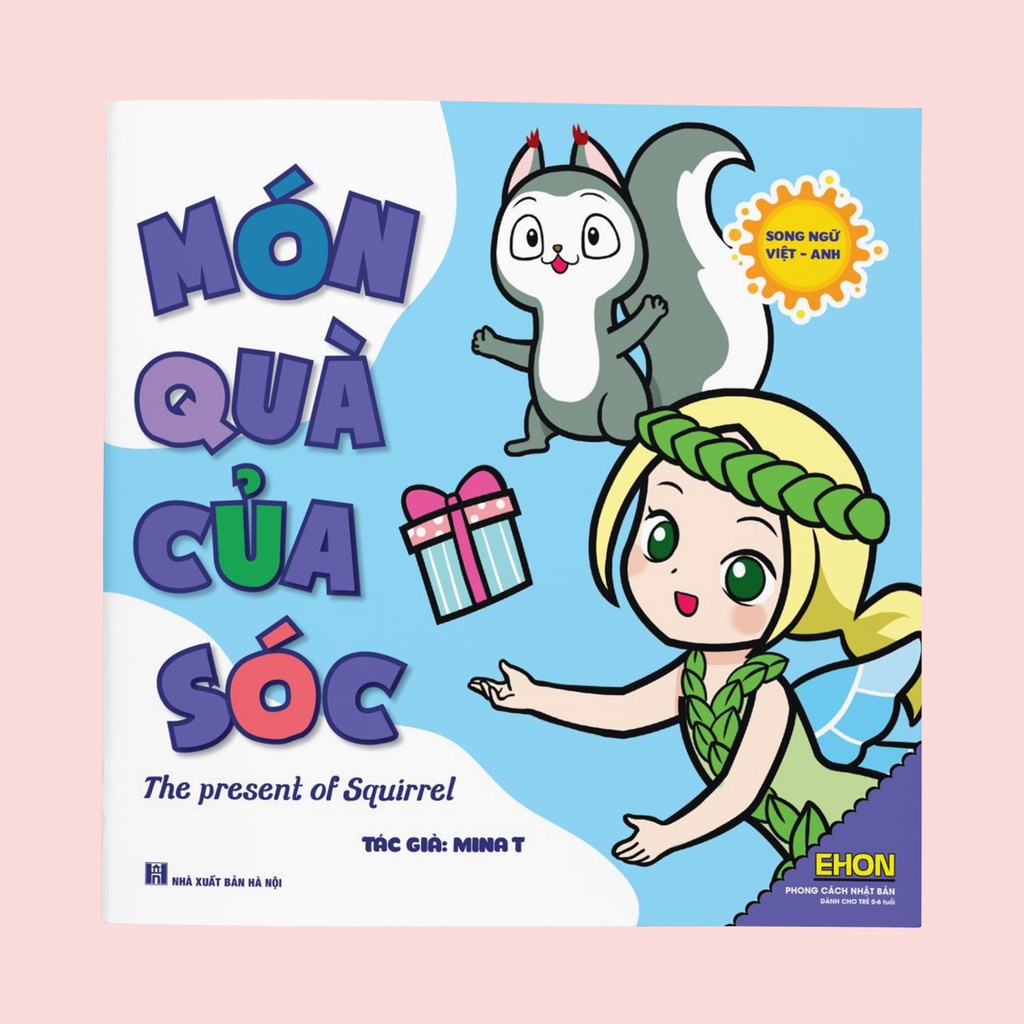 Sách - Ehon Song ngữ cho bé 0-4 tuổi (Màu sắc, Hình khối, Nhận biết) kèm mã QR nghe nói (Bộ 11 cuốn)