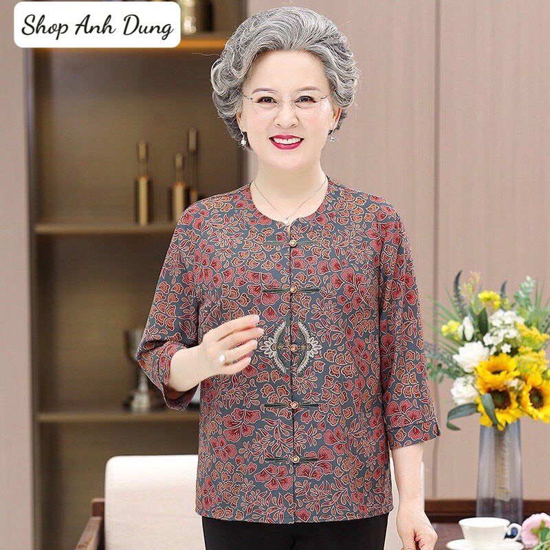ÁO SƠ MI DỰ TIỆC CAO CẤP NGƯỜI GIÀ TRUNG NIÊN, lá phong mới ANHDUNG