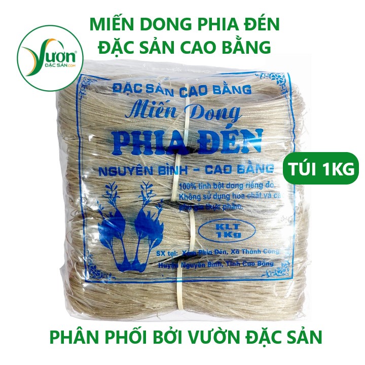 Miến dong Phia Đén đặc sản Cao Bằng (Túi 1kg) đặc biệt ngon 100% tự nhiên nguyên chất từ củ dong riềng miền núi cao