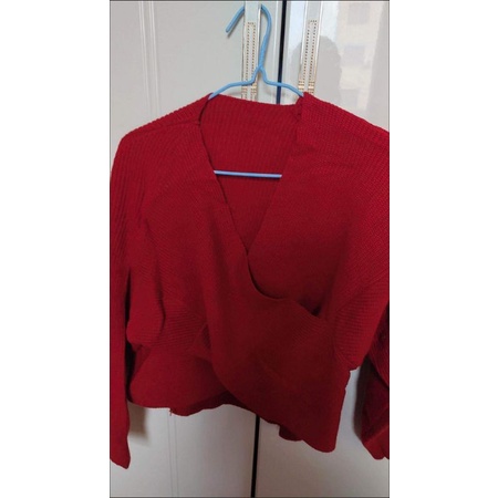 Set bộ ulzzang nữ mặc Tết noen áo len đắp chéo + váy vạt chéo đen hai dây có size