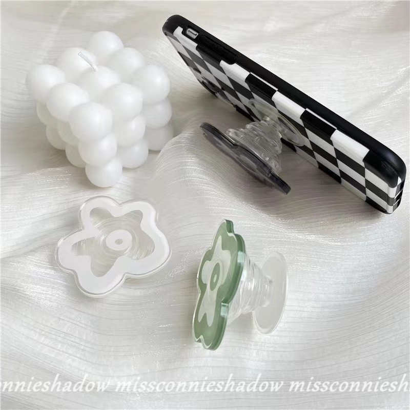 Giá đỡ điện thoại MissConnie màu sắc macaron trong suốt hình bông hoa xinh xắn