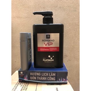 Dầu gội / sữa tắm Romano VIP cao cấp 650g tặng