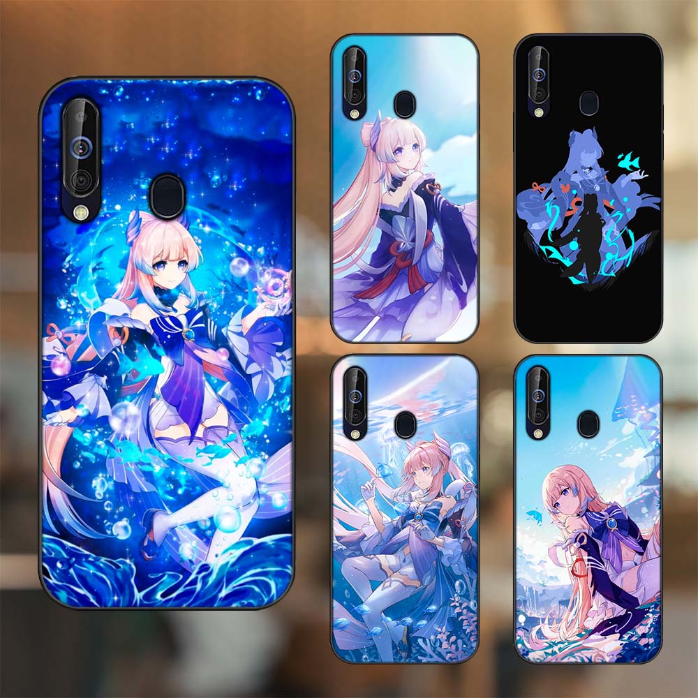 Ốp lưng Samsung A8s, A60, M30 viền đen in hình Sangonomiya Kokomi Genshin Impact