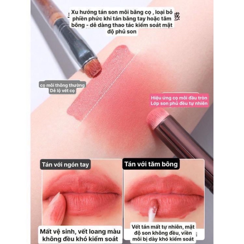 Cọ Tán Son Môi Đầu Tròn / Che Khuyết Điểm Trang Điểm Đa Năng