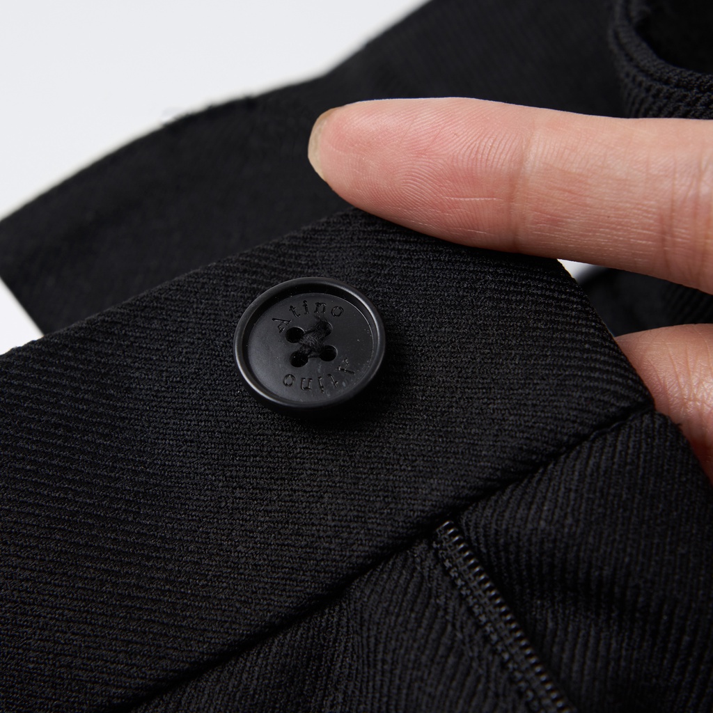 Quần Âu Nam Trơn ATINO Vải Polyester Co Giãn Pha Rayon Thông Thoáng Form Slim-Fit QA037