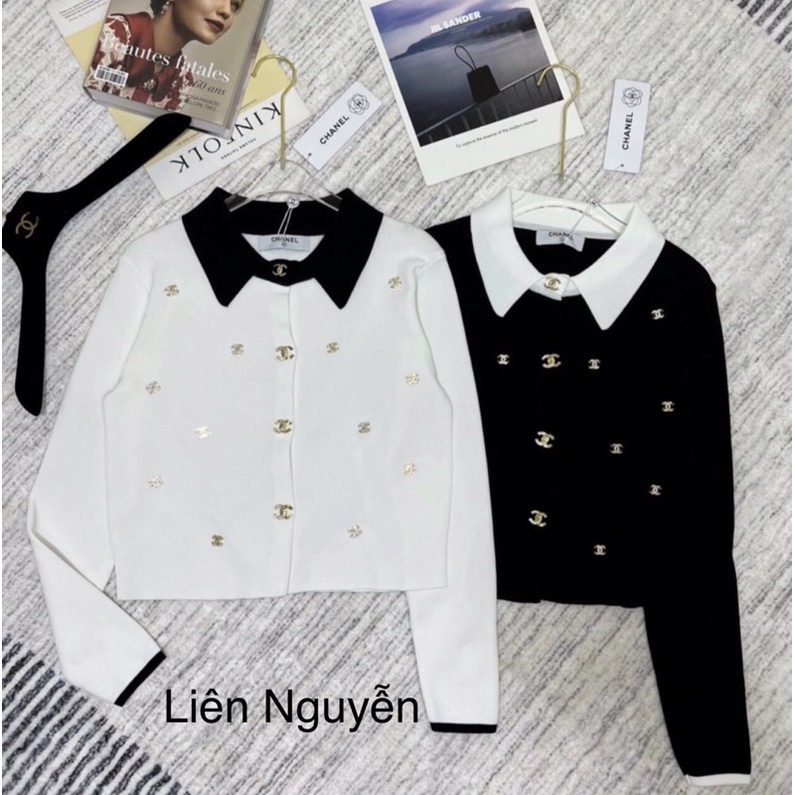 Áo len chanel hàng Quảng Châu. hàng loại 1 b, dễ đồ phù hợp với các sự kiện, đi chơi, đi du lịch đi là đều sang trọng.
