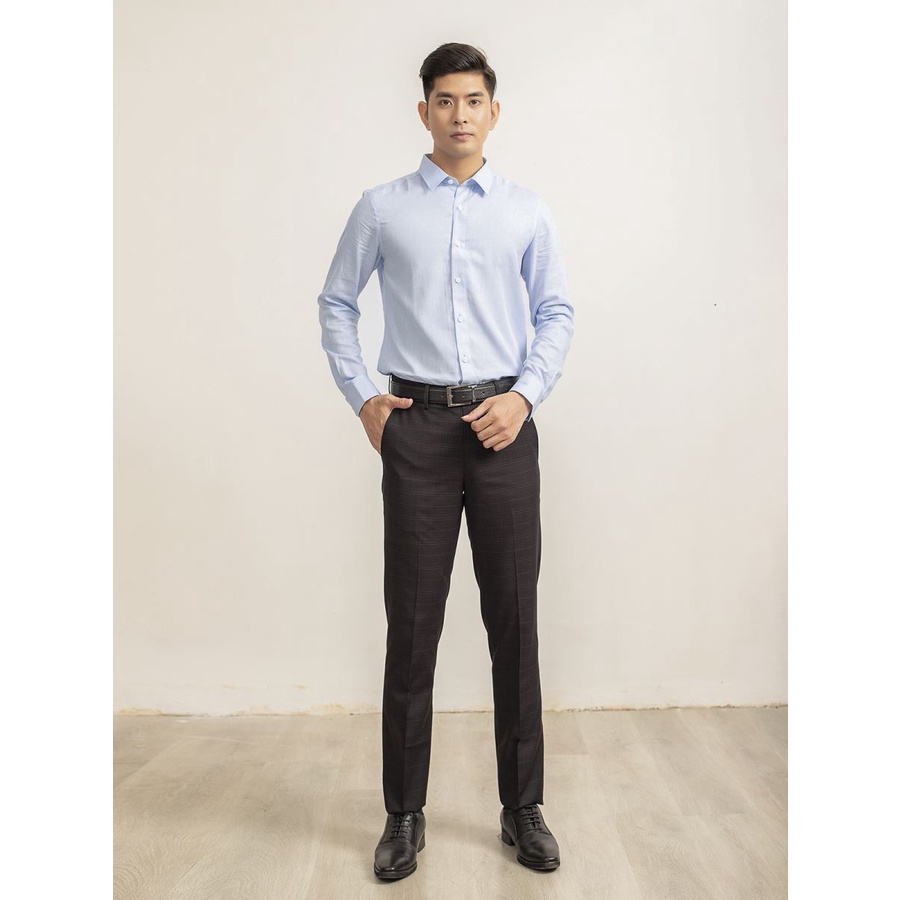 Áo sơ mi nam dài tay Aristino sợi sồi from ôm  ALS21809