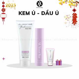 KEM Ủ + DẦU Ủ | TẶNG DẦU XẢ BIOTIN MINI, MŨ TRÙM, KẸP CÀNG CUA - ALL ABOUT HAIR