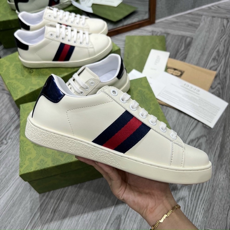 Giày _Gucci 3 vạch mới nhất 2022 Bản đẹp chuẩn Trung đầy đủ Box Bill và phụ kiện tặng tất /DINOSNEAKER
