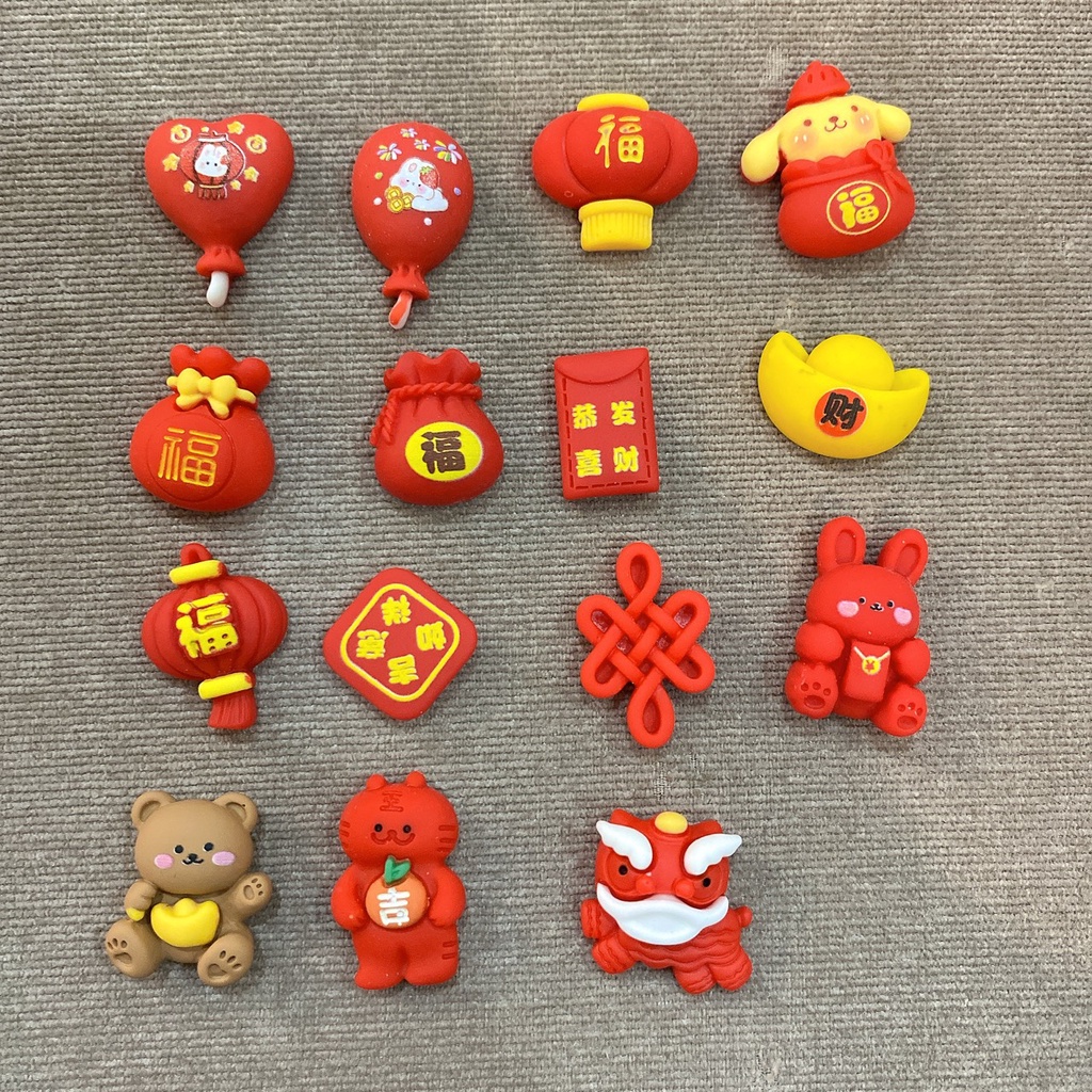 STICKER CHARM PHỤ KIỆN TẾT TRANG TRÍ DÉP SỤC