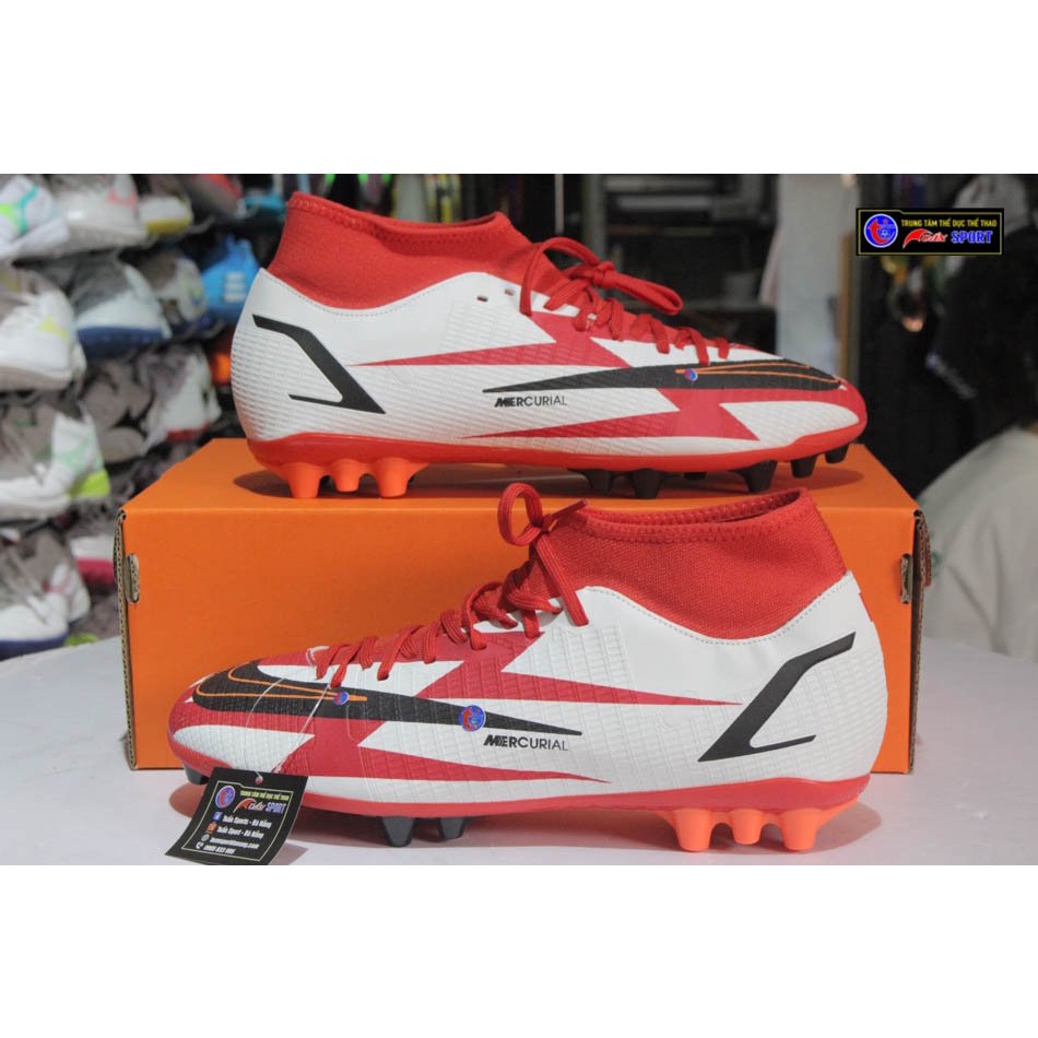 Giày đá bóng Vapor 14 Academy AG - ĐỎ CR7(size39-45)