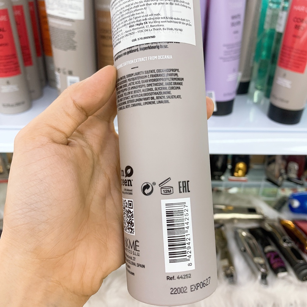 Dầu gội và mặt nạ LAKME COPPER dưỡng màu cho tóc nhuộm màu đồng 300ml - 250ml