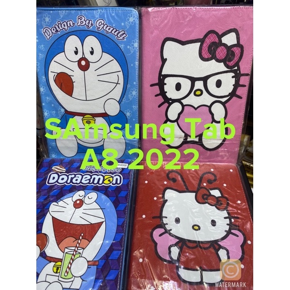 Bao da Sámung Tab A8 2022 / X200 hình Doẻmon , kitty .