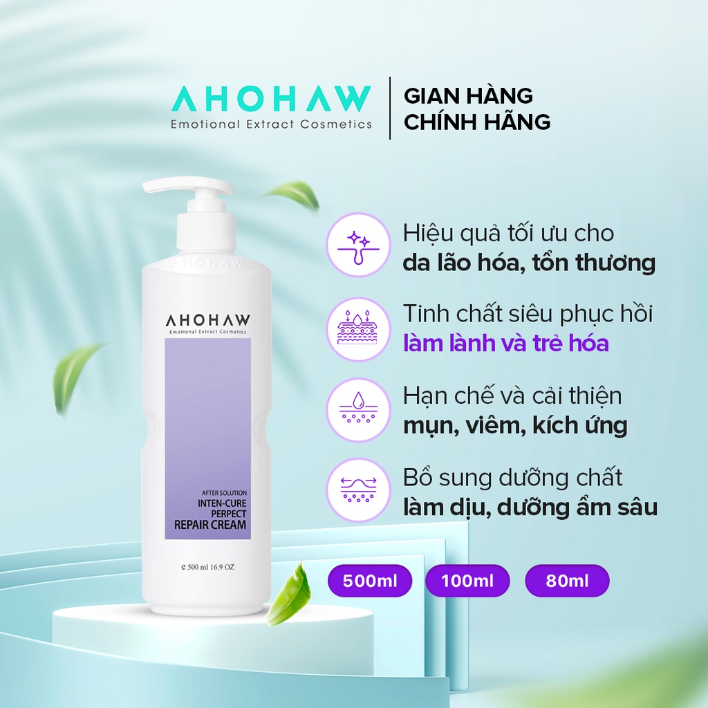 Kem Dưỡng Siêu Phục Hồi Da AHOHAW Inter-Cure Perfect Repair Cream 500ml - Giúp Da Luôn Khoẻ Mạnh, Láng Mịn, Ẩm Mượt