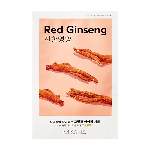 Missha airy fit sheet mask 12 types 1ea 19g